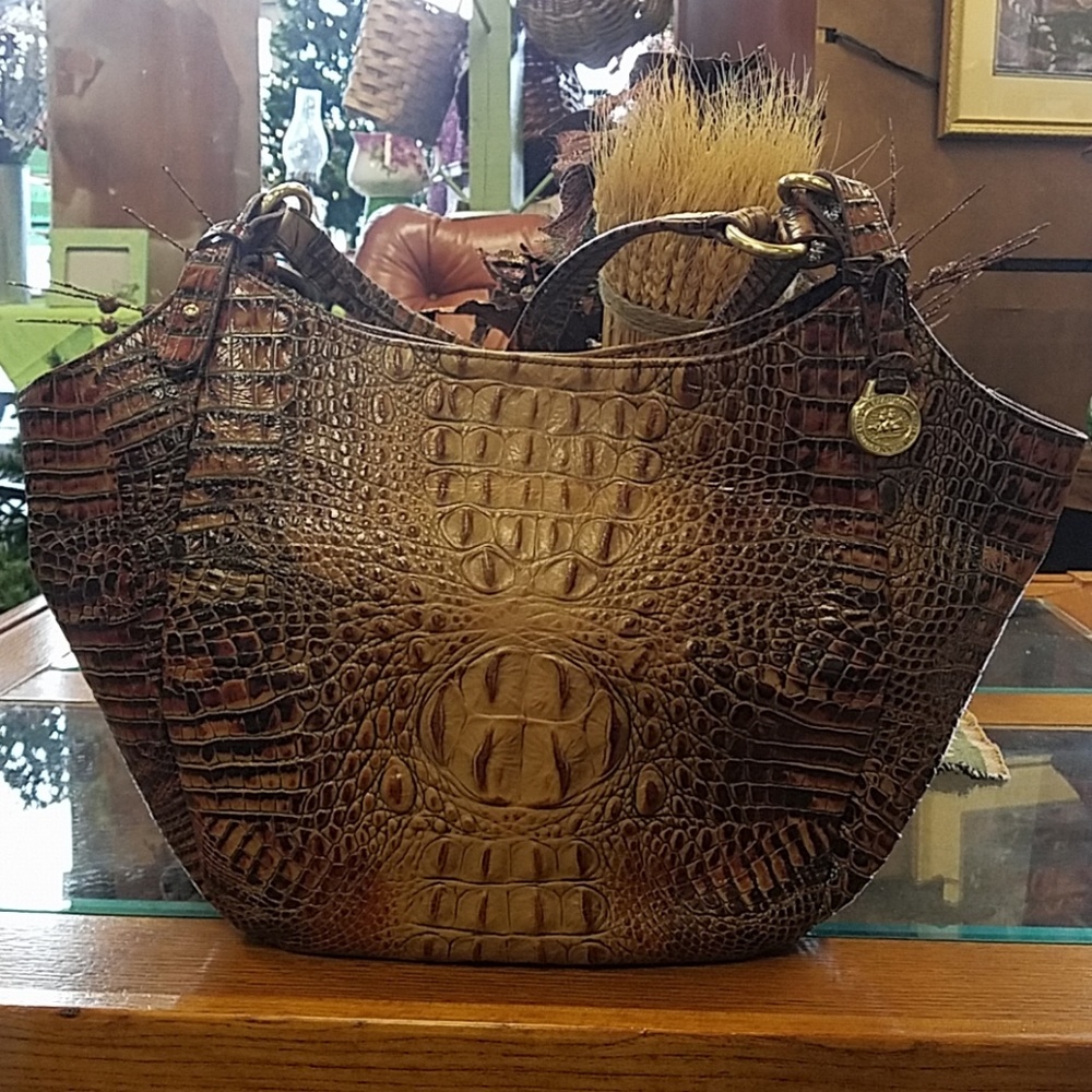 Brahmin alligator purse